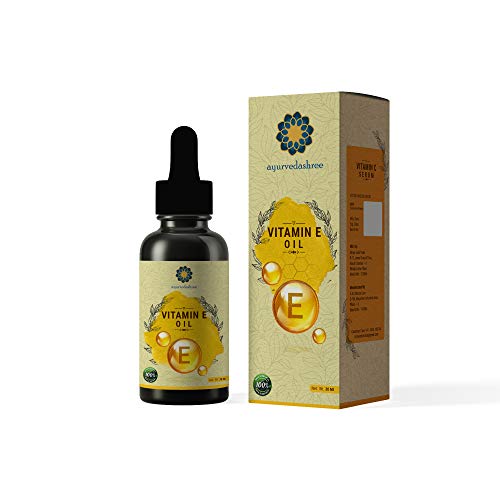 AYURVEDASHREE Vitamin E Oil for Skin and Body 30 ML with Almond Oil, Argan Oil & Grape Seed Oil - Best way to Treat Dry Skin, Scars and Smooth Hairs AYURVEDASHREE Vitamin E Oil for Skin and Body 30 ML with Almond Oil, Argan Oil & Grape Seed Oil - Best way to Treat Dry Skin, Scars and Smooth Hairs