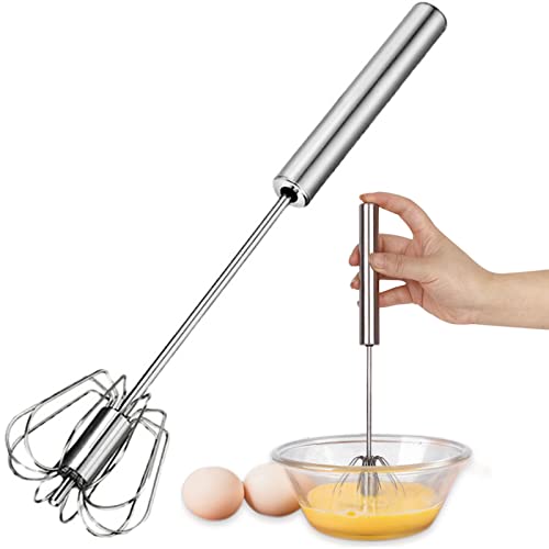 14 Zoll Halbautomatischer Schneebesen Einfacher Automatischer Schneebesen für die Küche Quirl Küchengerät