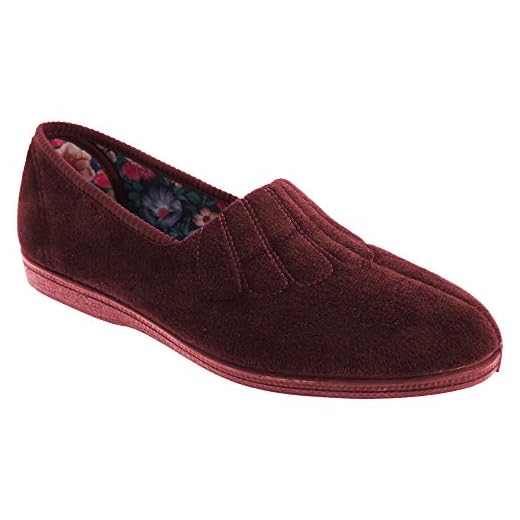 Sleepers Zara Damen Hausschuhe, Weite Passform (39 EUR) (Weinrot) 2 Sleepers Zara Damen Hausschuhe, Weite Passform (39 EUR) (Weinrot)