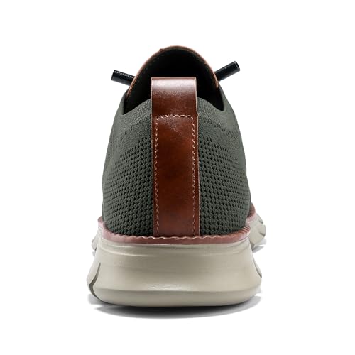 Image of Wearbreeze Men's Business Casual Oxford Sneakers - Lightweight Lace-Up Dress Shoes for Work, Travel & Daily Commute