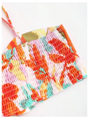 SOLY HUX Women's Floral Print Cut Out Dress Tie Shoulder Sleeveless Boho Vacation Long Flowy Dresses4