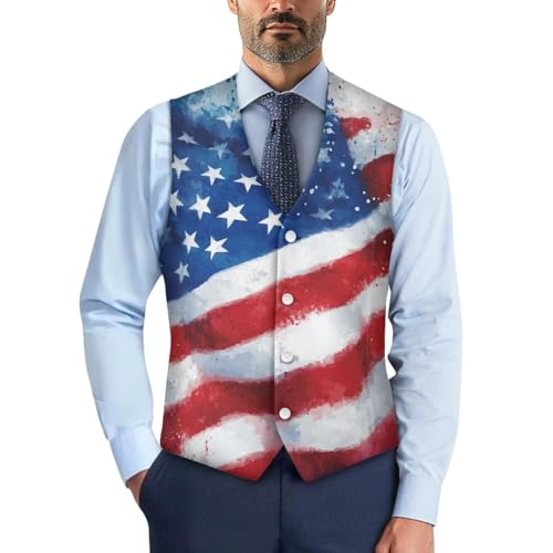 Belidome Men's Suit Vest Slim Fit with Buttons Closure Waistcoat Business Coat for Wedding Tuxedo