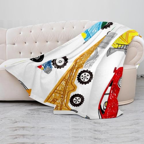 Couverture polaire en microfibre 150x200 cm plaid doux lit et canapé - 5