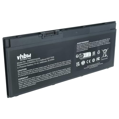 vhbw 1x Akku Ersatz für Fujitsu CP790917-XX, CP815369-01, FMVNBP247, CP807648-XX für Notebook