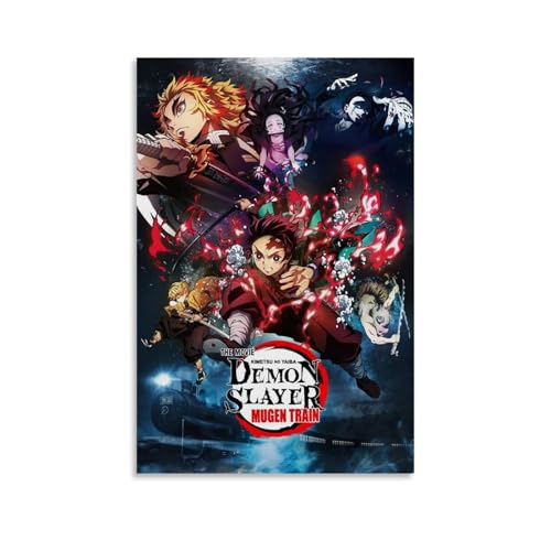 Duboueu Anime Demon Póster Slayer Cover Para Habitaciones,