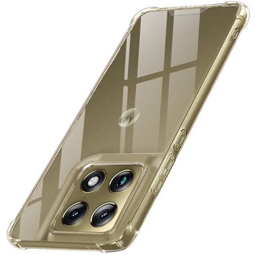 Image of TheGiftKart Crystal Clear Back Cover Case for Motorola Moto Signature 5G | 360 Degree Protection | Shock Proof Design | Hard Clear Back Case Cover for Moto Signature 5G (PC & TPU, Transparent Bumper)