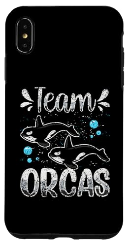 Team Orcas Protect クジラ シャチ 海 スマホケース iPhone XS Max 用