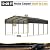 LZbeiteM Car Port, 13x20 FT Metal Carport, Heavy Duty Carport Canopy, Metal Garage Car Tent, Outdoor Car Shelter Shade with Galvanized Steel Roof, Frame, for Car, Truck, Pickup, SUV, Tractor, and Boat