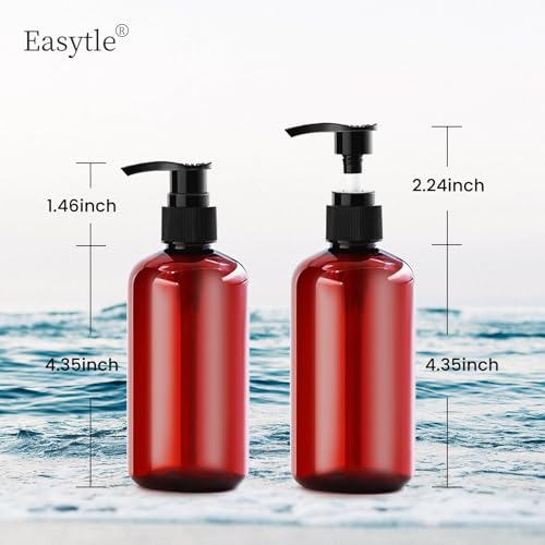 45 Pcs Pump Bottle 8oz dispenser shampoo bottles plastic soap dispenser Empty Lotion Pump Bottle lotion bottle Refillable Plastic Bottles Round Bottles Great for Conditioner Body Wash Cream Liquid2