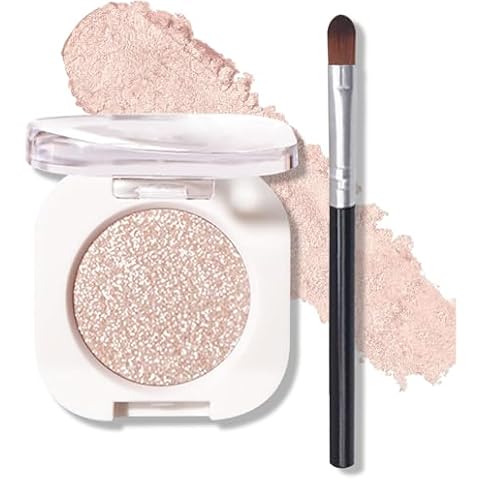 QIUFSSE Glitter Eyeshadow Champagne Cover