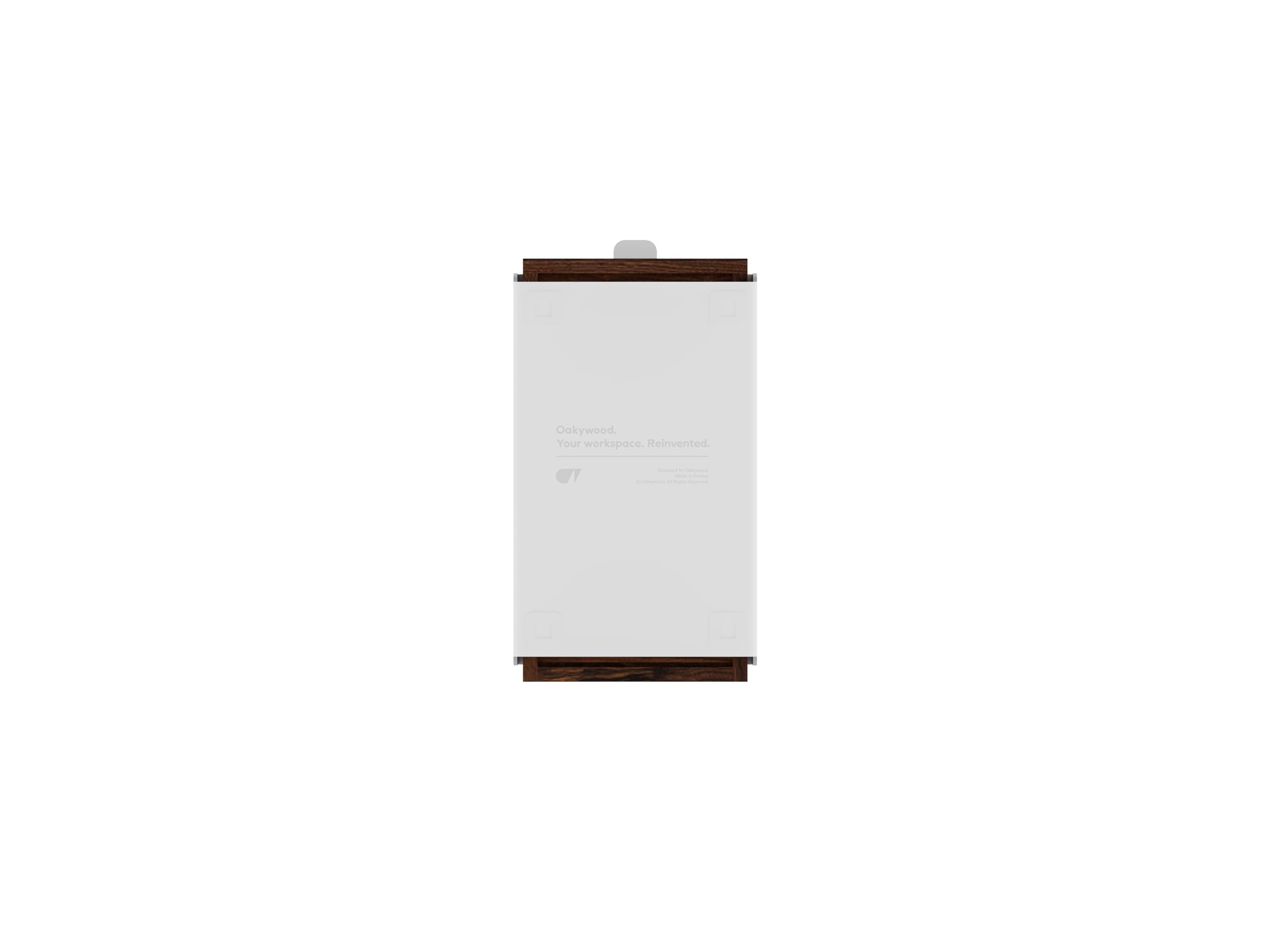 Oakywood Piccolo Cassetto Modulare - Organizzatore per Scrivania in Legno Massiccio con Cassetti - Conservazione Compatta di Documenti e Materiali - per l'Ufficio - Noce Bianca - Duello
