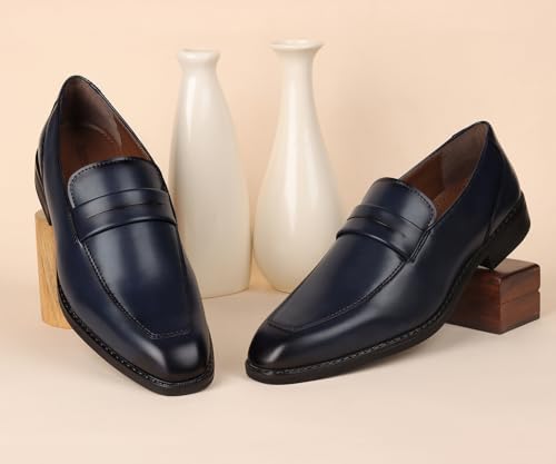 Image of LOUIS STITCH Formal Shoe for Men Shoes |Breathable Lining, Moccasins Style | Comfortable for Business, Casual, Parties (SX MC)