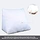 Johnear Rückenkissen Keilkissen Bett Lesekissen，Rückenlehne Kissen für Sofa Lendenkissen Bettkopfteil, Dreieckige Bettkeil Bücherkissen Stützkissen （Grau 2，60cm）