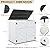 KINYING Larger Outdoor Storage Shed Weather Resistance, Horizontal Outdoor Storage Box Waterproof for Garden, Patios, Backyards, 48 Cu.ft Capacity for Garbage Cans, Lawn Mower, Garden Tools