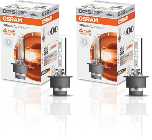 Osram XENARC ORIGINAL, D2S, Xenon-Scheinwerferlampe, 66240, Karton Faltschachtel (1 Lampe) (Packung mit 2)
