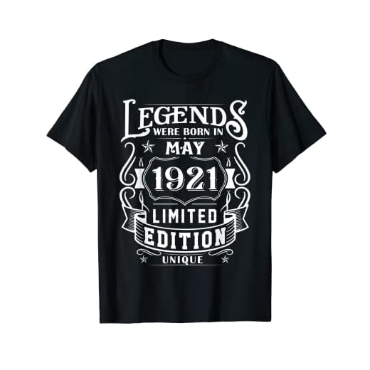 Cumpleaños Mayo 1921 Edición Limitada Regalo Legend May Camiseta