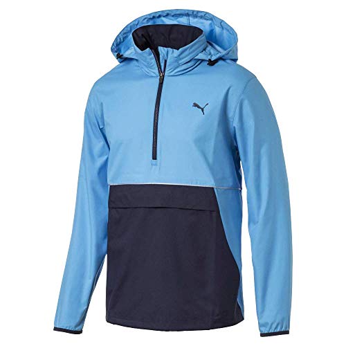 Puma Golf Men's 2019 Retro Wind Jacket, Bleu Azure, Large