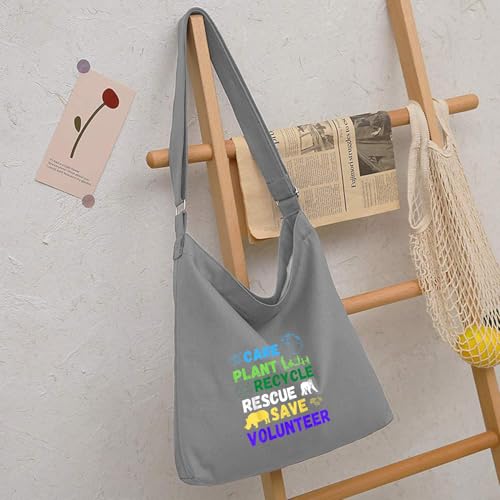 Image of Lify Women's Retro Large Size Canvas Shoulder Bag Hobo Crossbody Handbag Casual Tote - 1 Piece