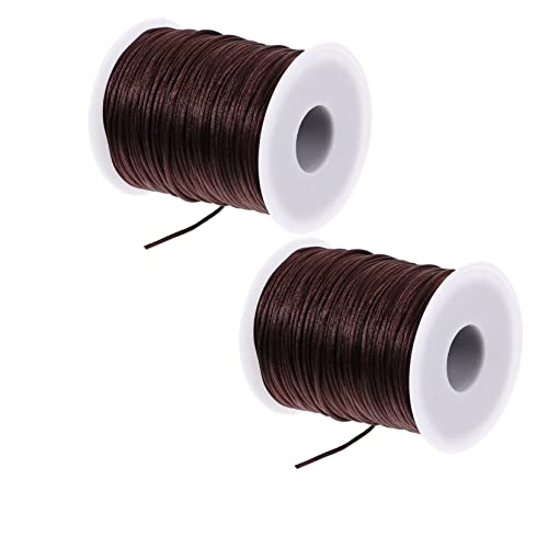 Artibetter 2Rolls Crocheting Thread for DIY Projects Thick Knitting Yarn for Coasters and Cushions Each Comfortable Chinlon Material Easy to Use for Handmade Crafts