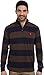 U.S. Polo Assn. Men's Striped Rib Mock Neck 1/4 Zip Pullover