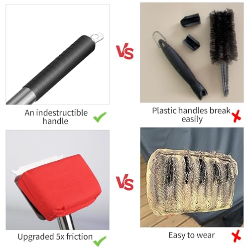 Image of XUDAKAIXIN Grill Brush Bristle Free,(Only Replaceable Cleaning Head No Grill Brush)-Red