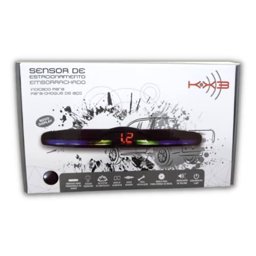 Sensor de Estacionamento c/Display Emborrachado Preto