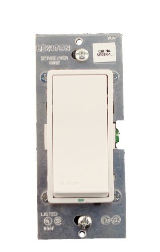 Leviton Digital Matching Remote Switch, VP0SR-1LZ, White/Ivory/Light Almond