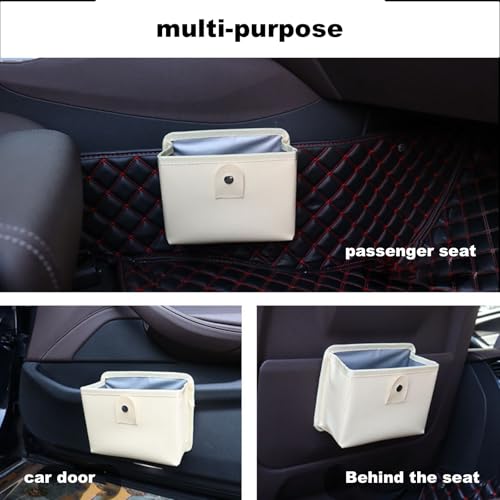 Image of Foldable Trash Can & Storage Bag - Large Capacity, Water-Resistant & Leakproof | Portable Garbage Can for Car Interior, Camping, Travel (Includes 45 Trash Bags)