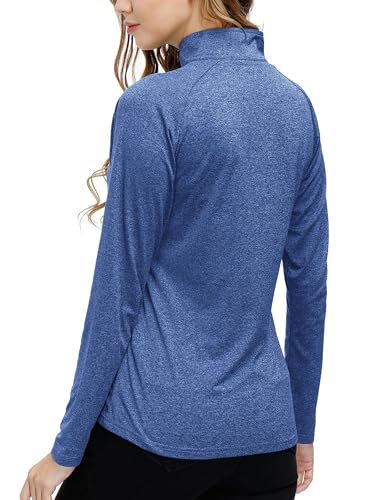 Womens 1/4 Zip Golf Shirt Long Sleeve Lightweight Golf Pullover Outdoor Athletic Tennis Polo Shirts3