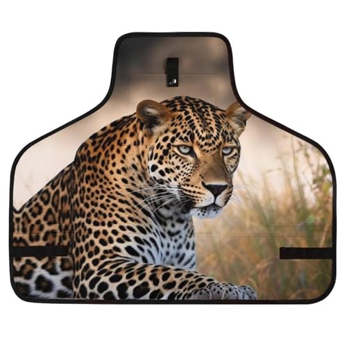 Delantal de trabajo African Animal Leopard con bolsillos miniatura 1