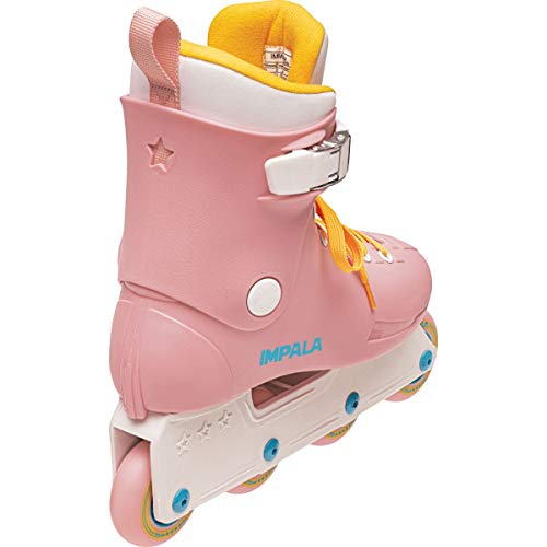 Impala Rollerskates Impala Lightspeed Inline Skate Pink/Yellow 8 M - Thumbnail 2
