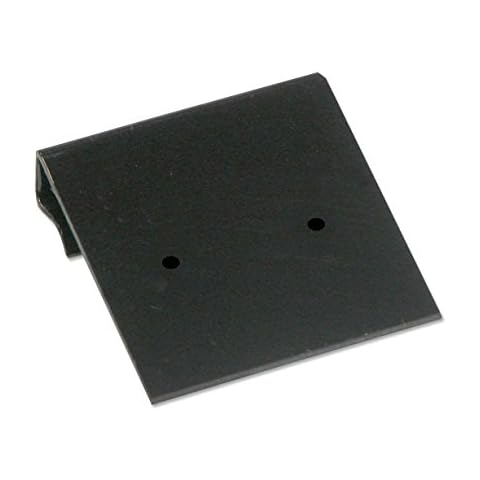 JewelrySupply Hanging Earring Card Black Plastic 1x1 (Package of 100) Cover