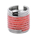 E-Z Lok Externally Threaded Insert, 303 Stainless Steel, #6-32 Internal Threads, 1/4'-20 External Threads, 0.280' Length, Made in US (Pack of 5)