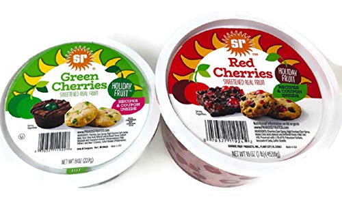 Sunripe Red And Green Cherries Glace Candied Fruit Holiday Baking #TOP1