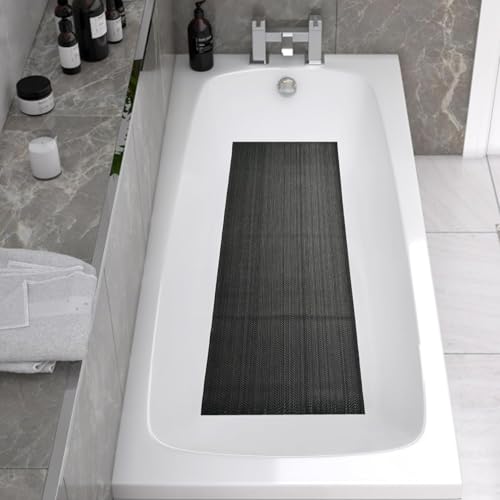 Image of Anti Skid & Multipurpose Rubber Mat /Bathroom Mat /Shower Mat /Carpet /Rugs /Rainmat /Swimming Pool Mat (Black, 4X8)