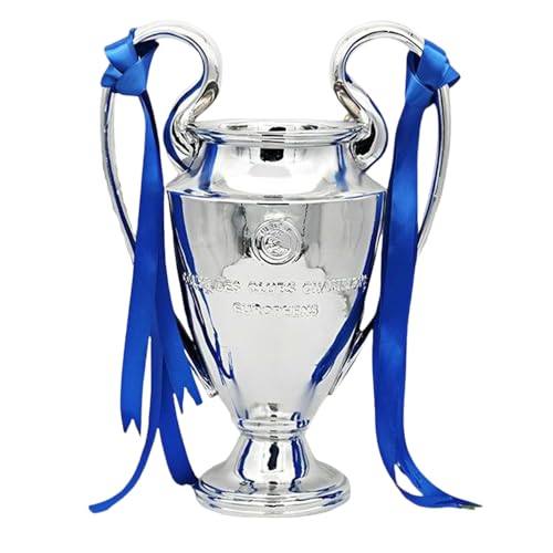 JHRFU Europa Football Champions Trophy European League Trophies Replica Fans Collectibles And Gifts Desktop Decorations,16cm/6.3inch