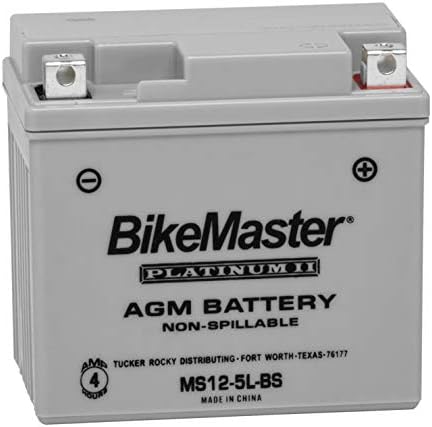 BikeMaster AGM Platinum II Battery MS12-5L-BS for Yamaha WR250F 2003-2007