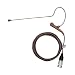 U-Voice UVS70D-H4P-CC Detachable Mini Headset Microphone for Audio Technica (Cocoa Color)