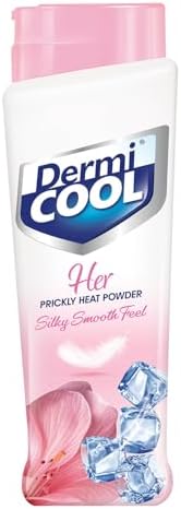Dermicool Her Prickly Heat Powder | Designed For Women With Silky Smooth Feel | Effective sweat absorption | 400 GM