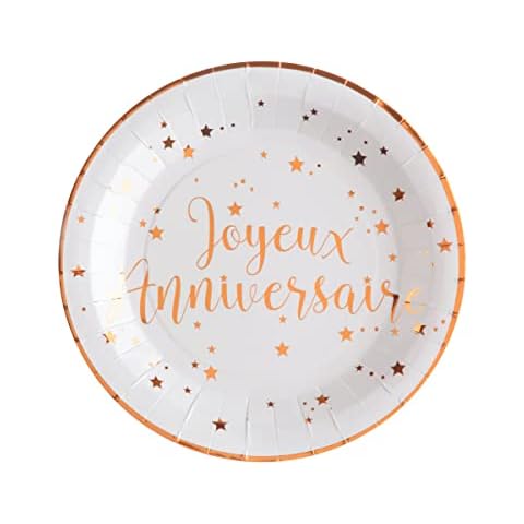 Assiettes Joyeux Anniversaire Santex Cover