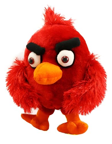Image of Tickles Angry Bird Soft Stuffed Plush Toy for Kids Boys & Girls Birthday Gifts (Color: Red, Size: 25 cm)