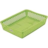 サンコープラスチック フランクバスケット Ａ４ グリーン ５個入