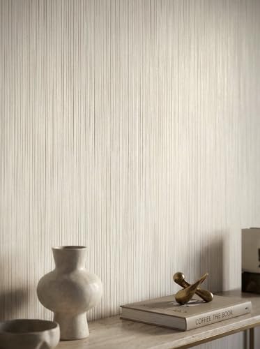 Papier peint intissé fleurs beige vinyle texturé Newroom