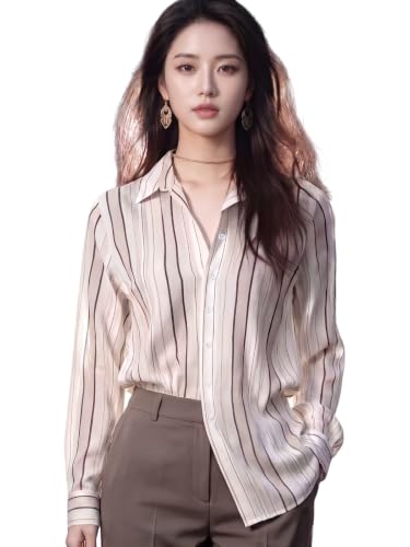 Image of URBAN OX Women's Casual & Corporate Wear Comfort Shirt - Stylish Korean Tops for Women, Formal Shirts for Women Office Wear, Oversized & Wrap Tops, Plus Size