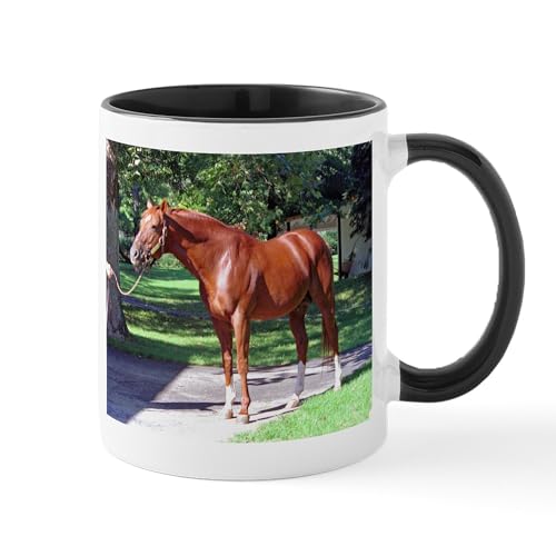 Taza de cerámica CafePress 11 oz blanca y negra miniatura 1