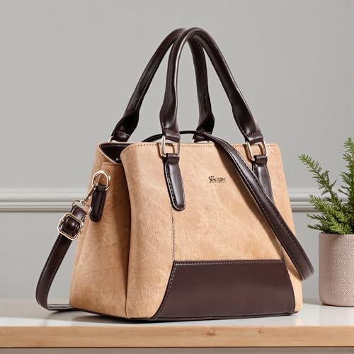 Image of EXOTIC Three section Denim Design, Multipurpose handbag with Shoulder Strap