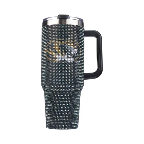 Image of The Memory Company Officially Licensed 40oz TC Bling Game Day Tumbler with Vintage Logo, University of Missouri