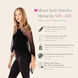 Zoom IMG-1 shu shi donne poncho trasparente Zoom IMG-1 shu shi donne poncho trasparente