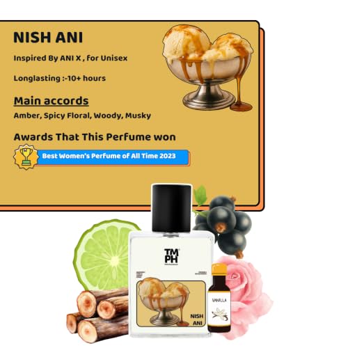 Image of TMPerfumehouse Nish ani EDP for Men & Women | Warmspicy, Vanilla & Long Lasting Perfume Spray | Vanilla, Woody & Citrus Fragrance | Luxury Gift for Him & Her | TMPH | 50ml