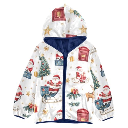 CHIFIGNO Girls Boys Zip up Hoodie Kids Hoodie with Pockets Boys Clothes for Toddler and Kids